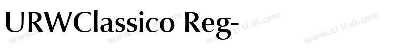 URWClassico Reg字体转换